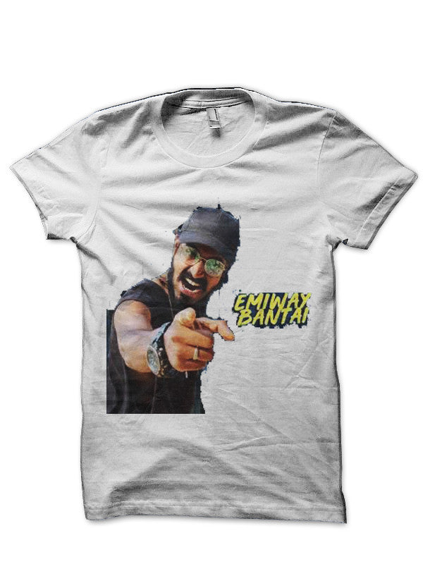 Emiway Bantai White T-Shirt