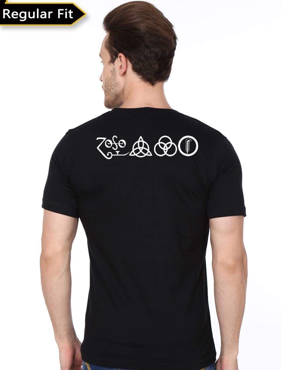 Led Zeppelin United States Of America 1977 Black T-Shirt