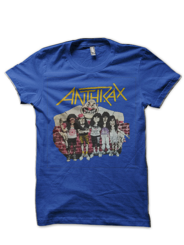 Anthrax cartoon Royal Blue T-Shirt