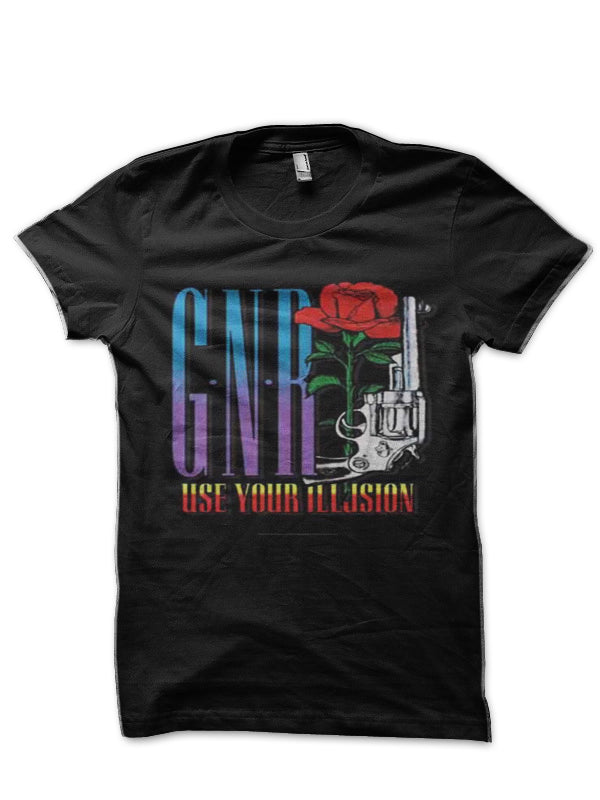 Guns N' Roses Black Half Sleeve T-Shirt
