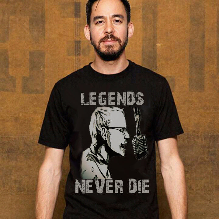 Legends Never Die Chester Bennington Black T-Shirt