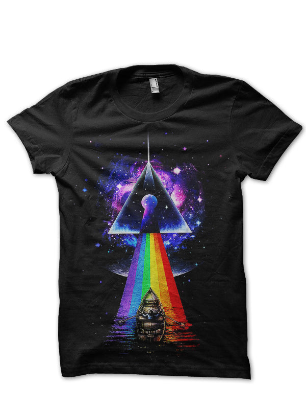 Pink Floyd Rainbow Black T-Shirt