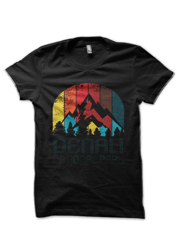 Denali National Park Gift or Souvenir Half Sleeve T-Shirt