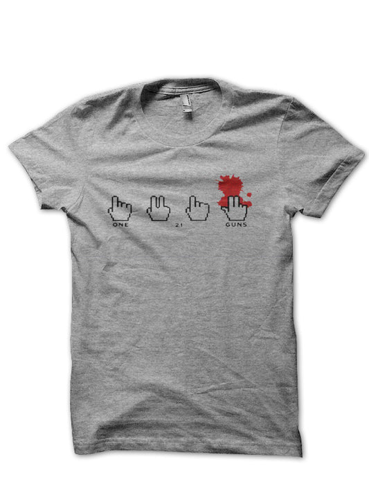 One 21 Guns Half Sleeve T-Shirt