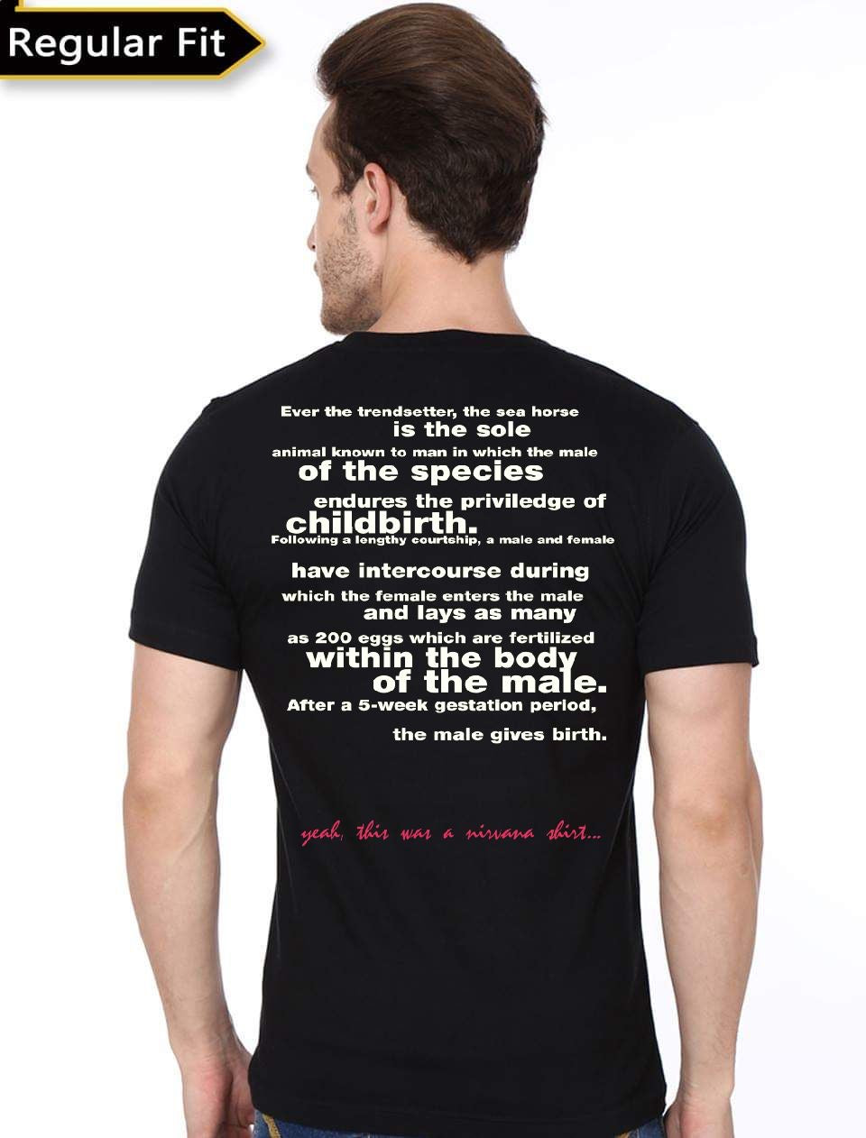 Nirvana 1993 All Apologies Seahorse T-Shirt