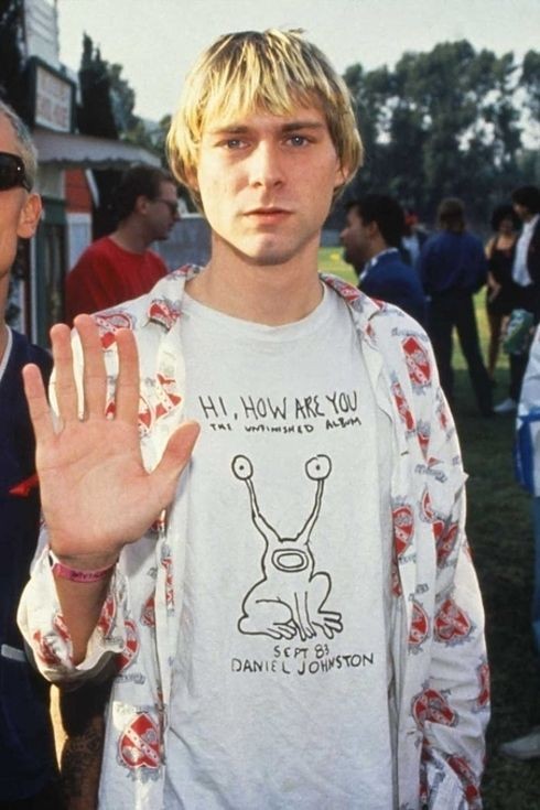 Kurt Cobain Daniel Johnston T-Shirt