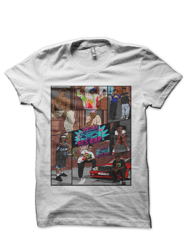 90s Eminem Rap White T-Shirt