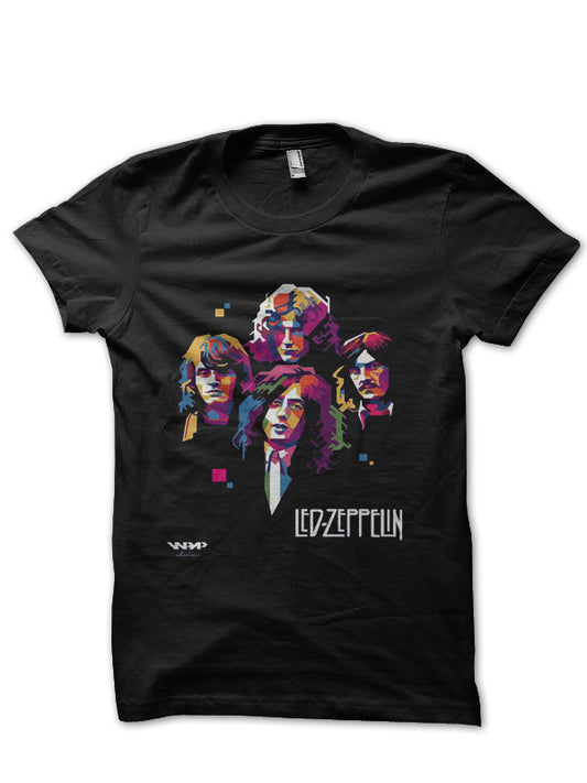 Led Zeppelin Black Half Sleeve T-Shirt