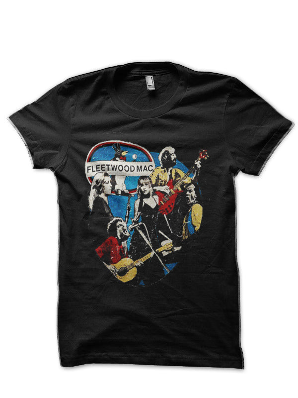 Legendary Rock Band - Lover Rock British-Fleetwood Mac Rock Band Black T-Shirt