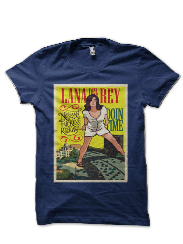 Lana Del Rey Navy Blue T-Shirt