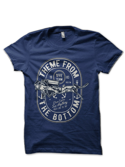 Theme From The Bottom Navy Blue T-Shirt