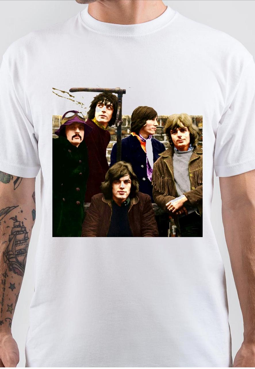 Pink Floyd All 5 White T-Shirt