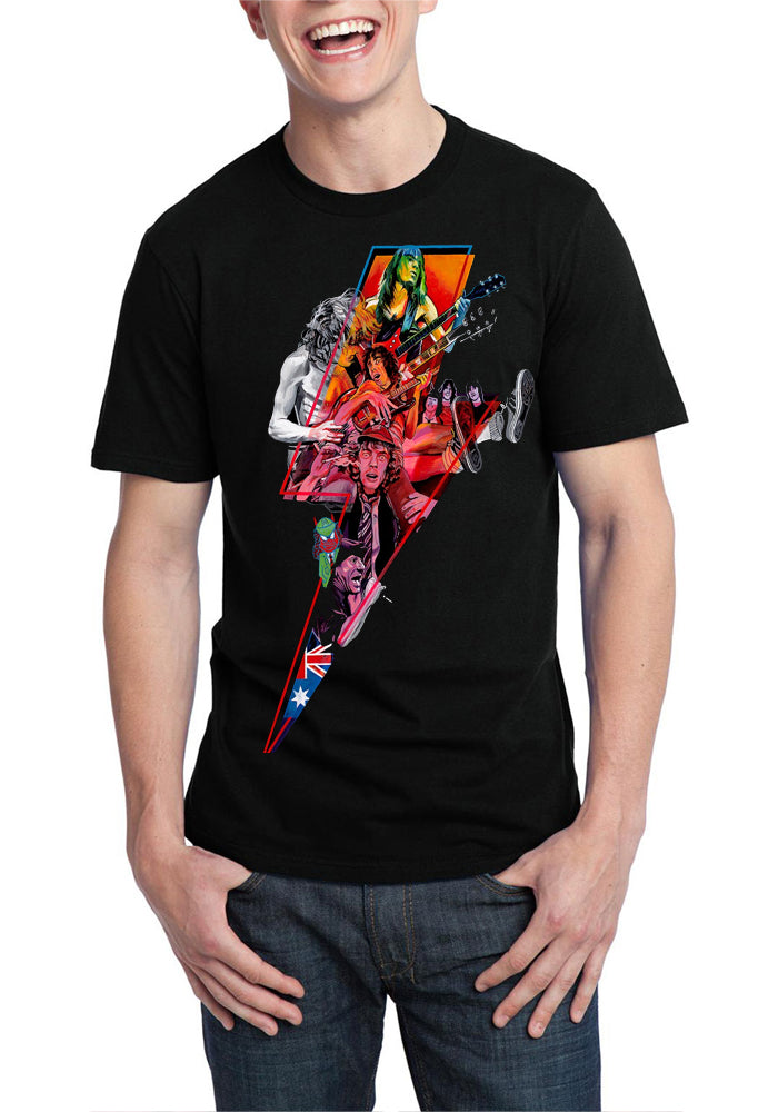AC DC Rock Band Black T-Shirt