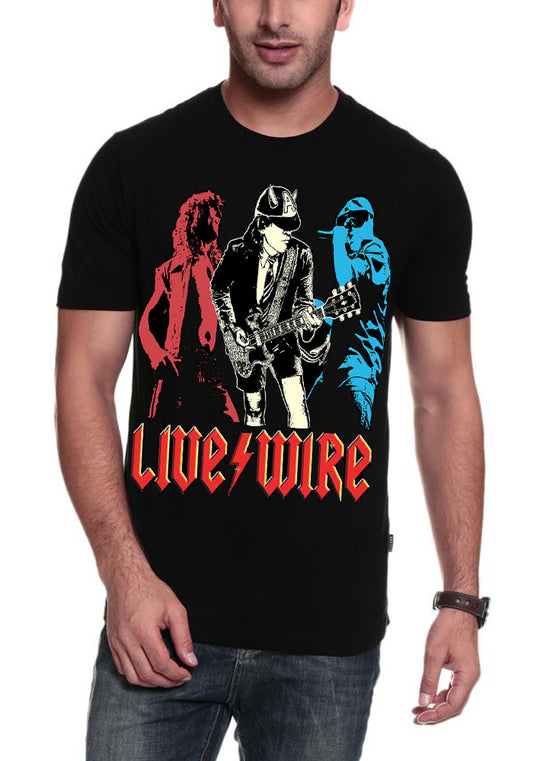 AC DC Live Wire Black T-Shirt