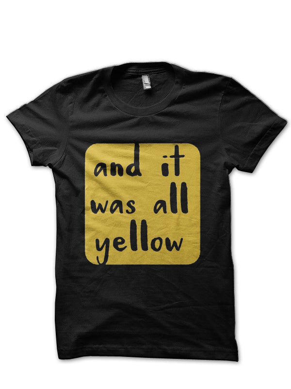 Coldplay Lyrics Black T-Shirt