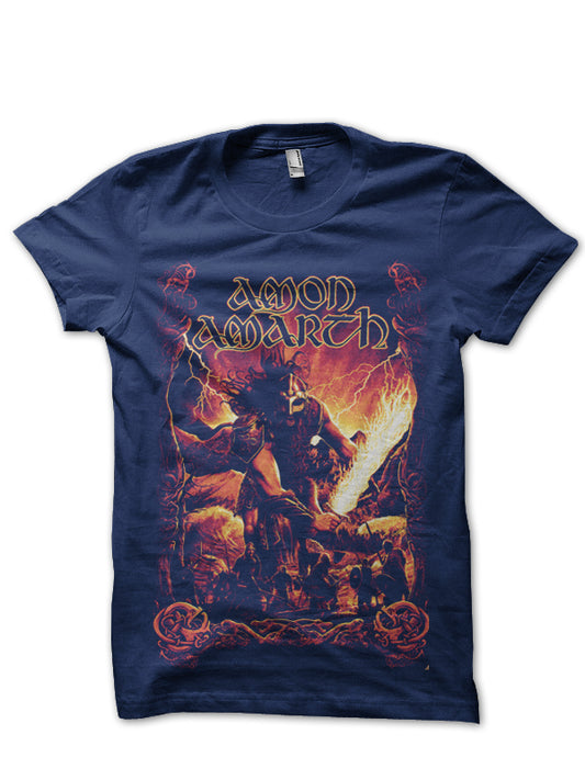 Amon Amarth Navy Blue T-Shirt