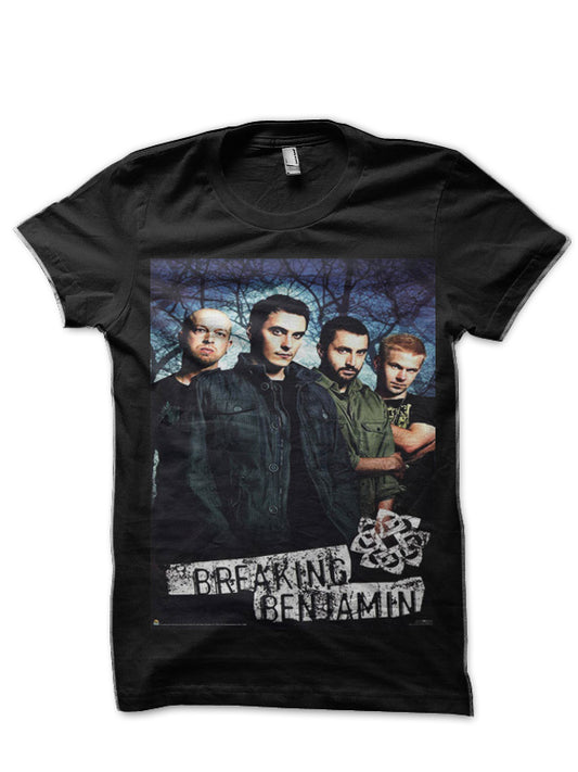 Breaking Benjamin Half Sleeve Black T-Shirt