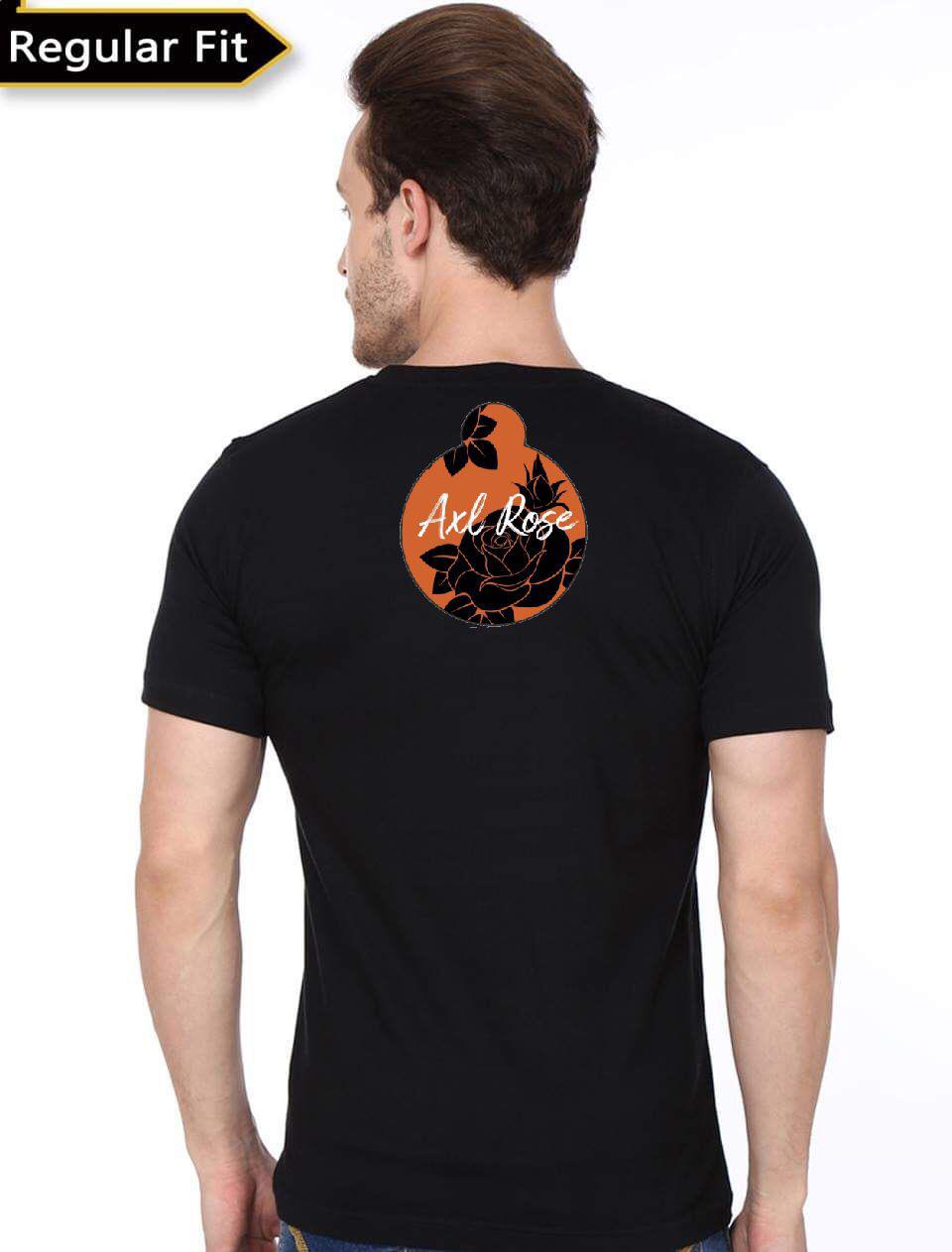 Axl Rose Half Sleeve Black T-Shirt