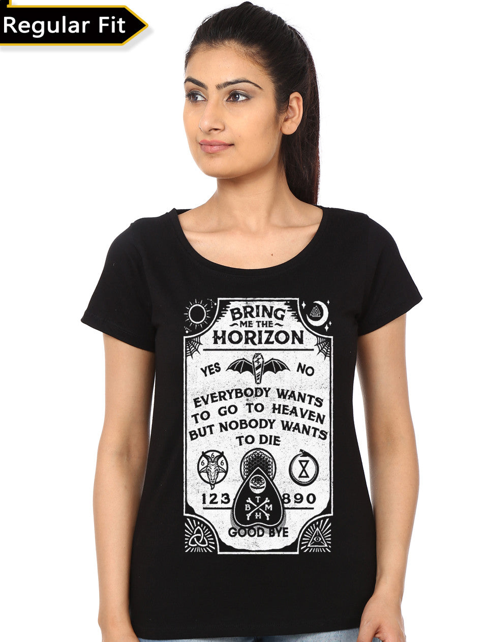 Bring Me The Horizon Girl's Black T-Shirt