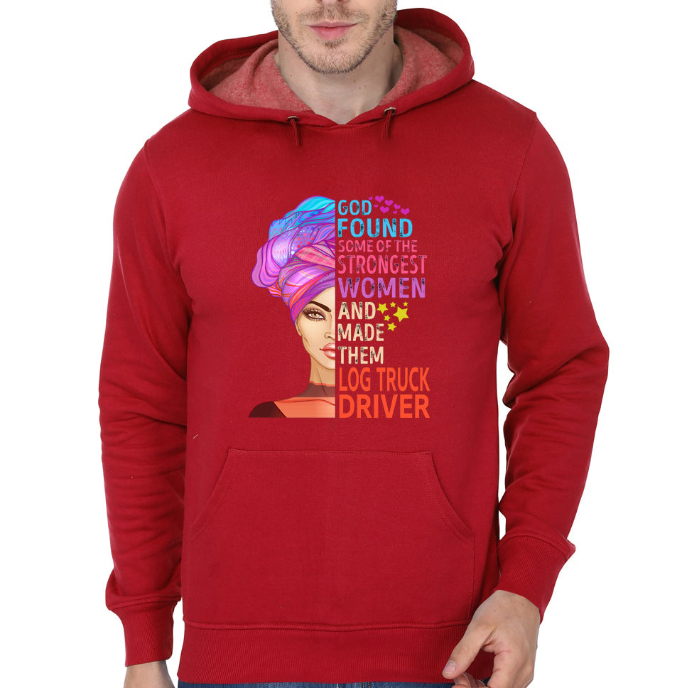 God Found Log Truck Driver Hoodie