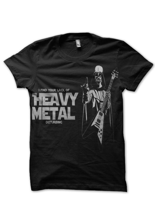 Darth Vader Heavy Metal Black T-Shirt