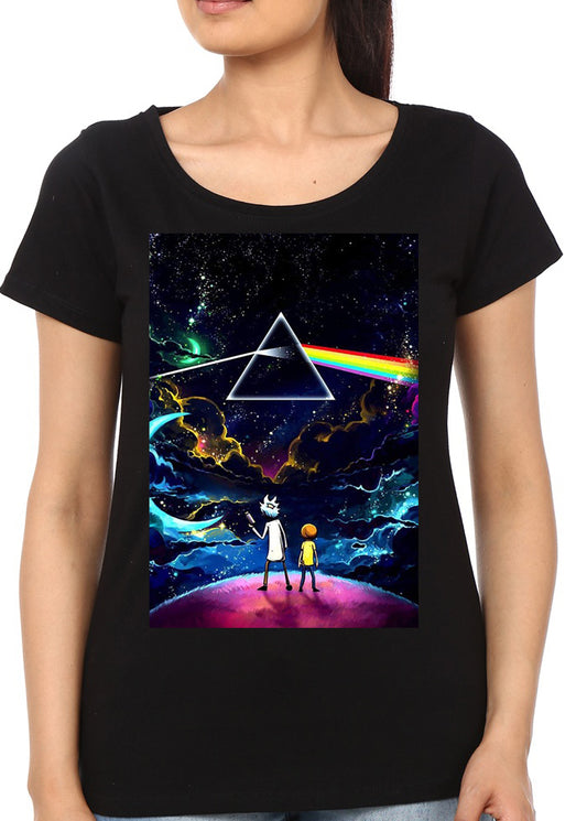 Rick And Morty Girls Black T-Shirt