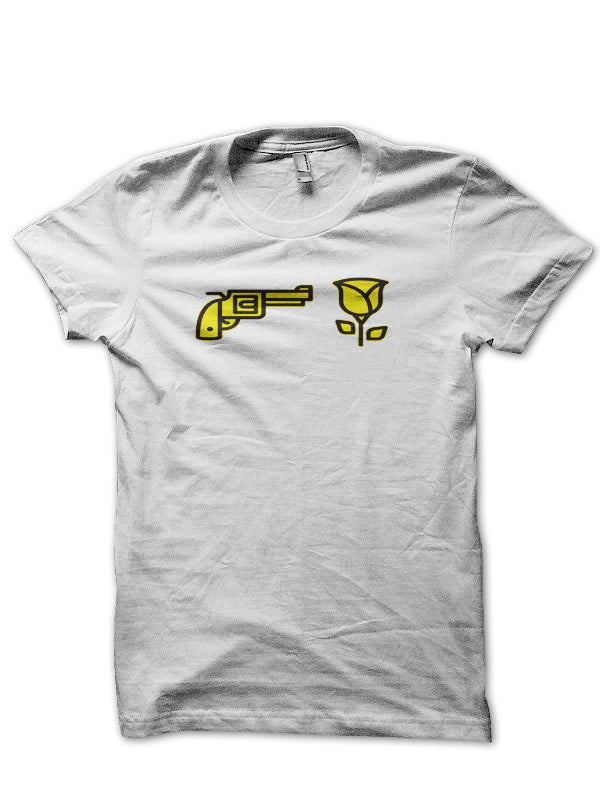 Guns N' Roses White Half Sleeve T-Shirt