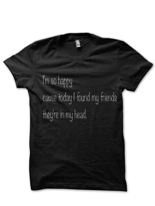 Nirvana Lyrics Black T-Shirt