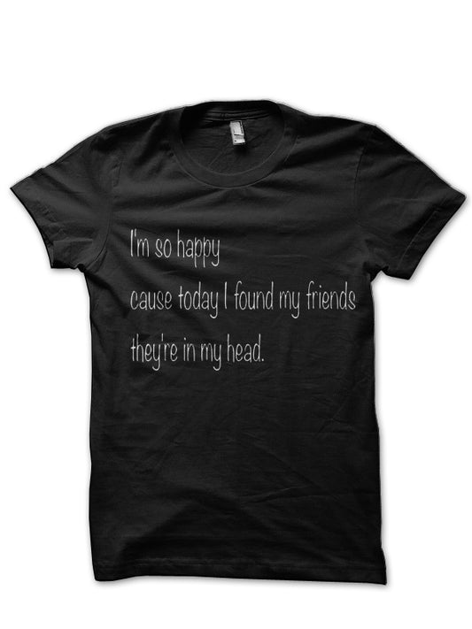 Nirvana Lyrics Black T-Shirt