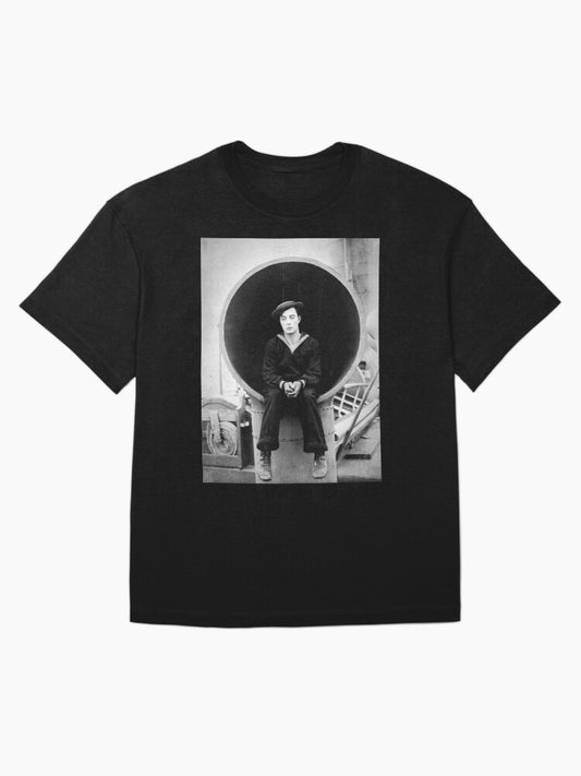 Buster Keaton - The Navigator - BW Vintage - D29 Oversized T-Shirt