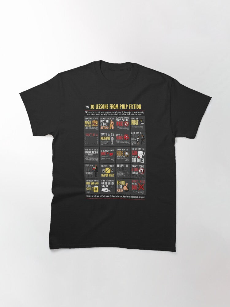 20 Lessons from Tarantino Pulp Classic T-Shirt