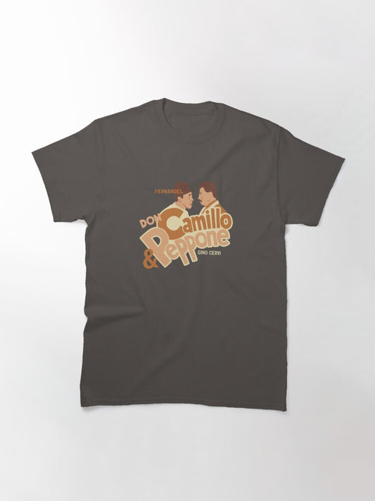 Don Camillo and Peppone Illustration - Fernandel Classic T-Shirt