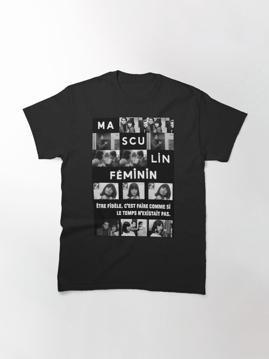Masculin Féminin (1966 film) Jean Luc Godard Classic T-Shirt