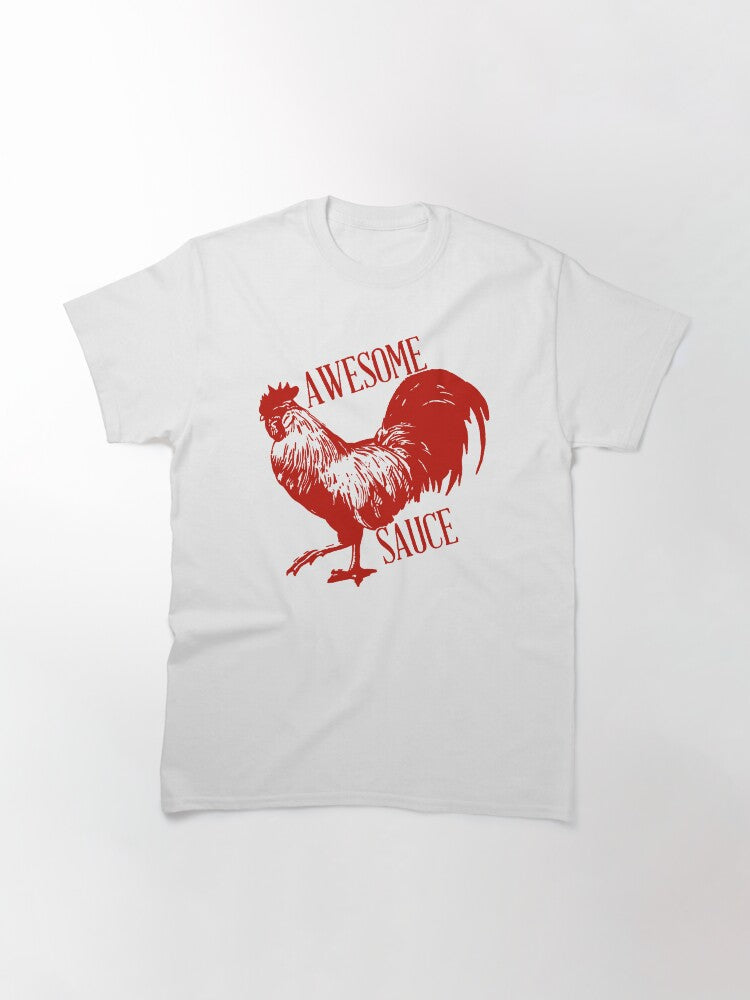 Awesome Sauce Rooster Chicken T-Shirt worn by Christian Wolff (Ben Affleck) in The Accountant 2. Classic T-Shirt