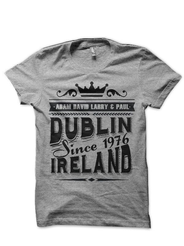 U2 Dublin Ireland Vintage Half Sleeve T-Shirt