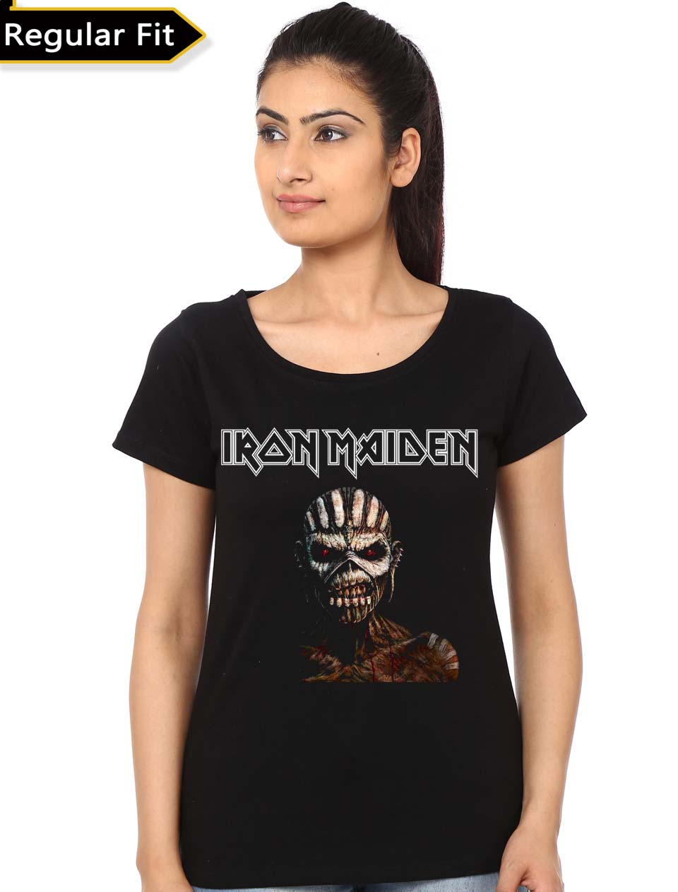 Iron Maiden Women's Black T-Shirt
