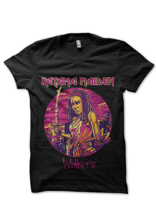 The Katana Maiden Black T-Shirt