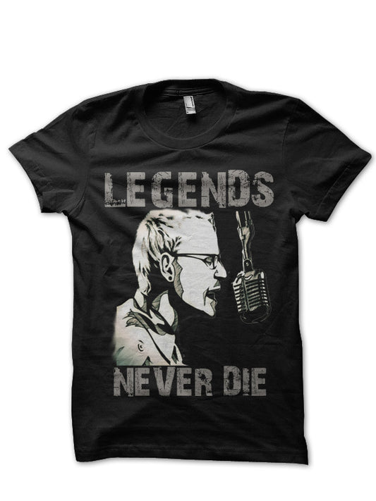 Legends Never Die Chester Bennington Black T-Shirt