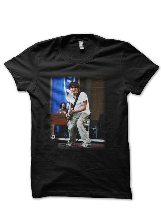John Mayer Black White Half Sleeve T-Shirt