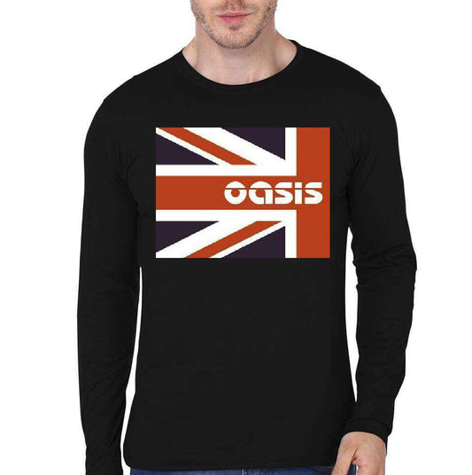 Oasis Black Full Sleeve T-Shirt