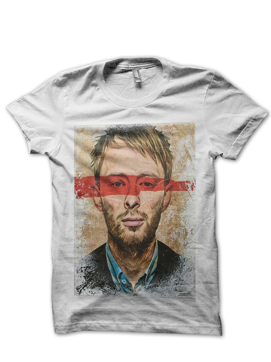Radiohead Thom Yorke White T-Shirt