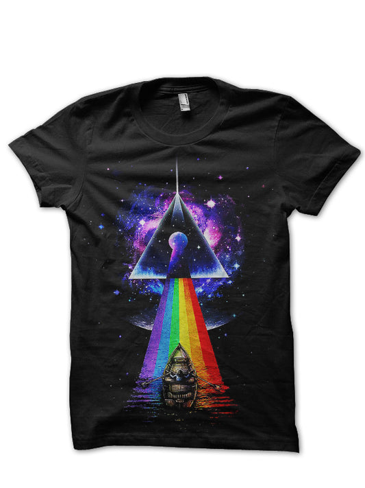 Pink Floyd Rainbow Black T-Shirt