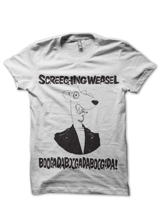 Screeching Weasel White T-Shirt
