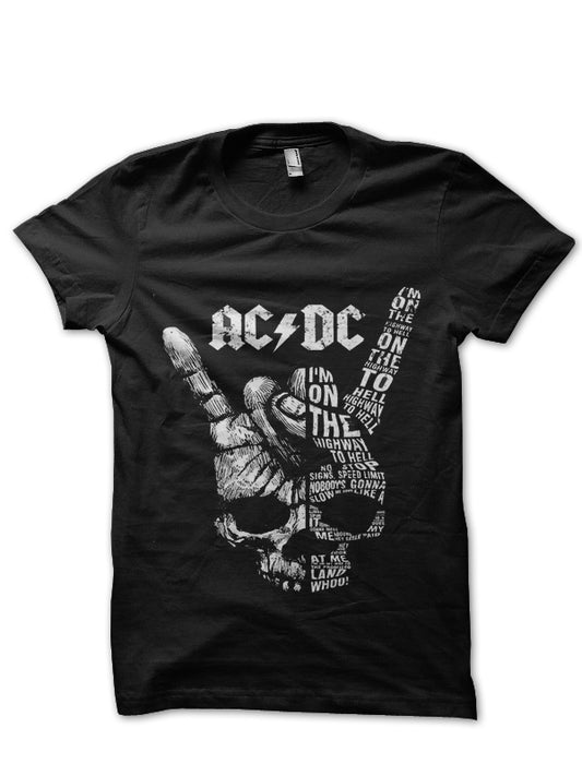 ACDC Black Half Sleeve T-Shirt