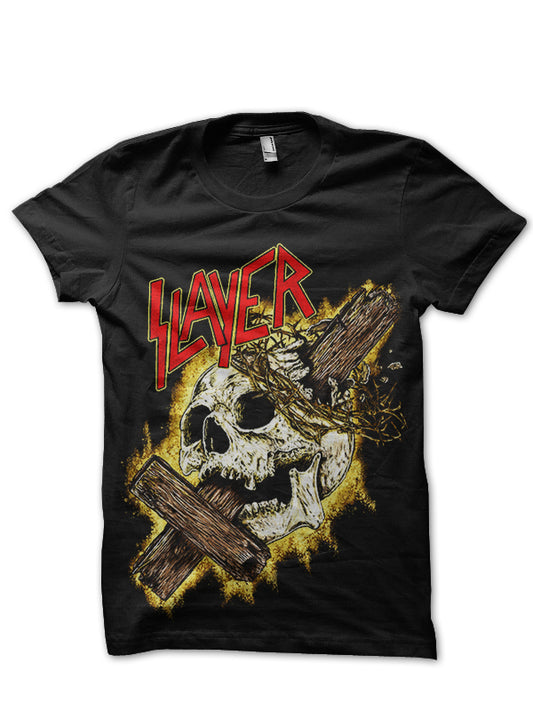 Slayer American Metal Band Black T-Shirt