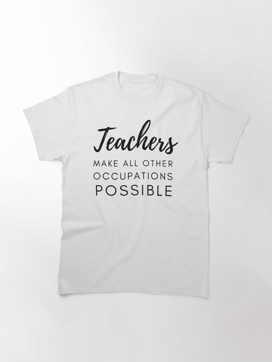 Teaching Builds Futures – Graphic Print Half Sleeve Tee