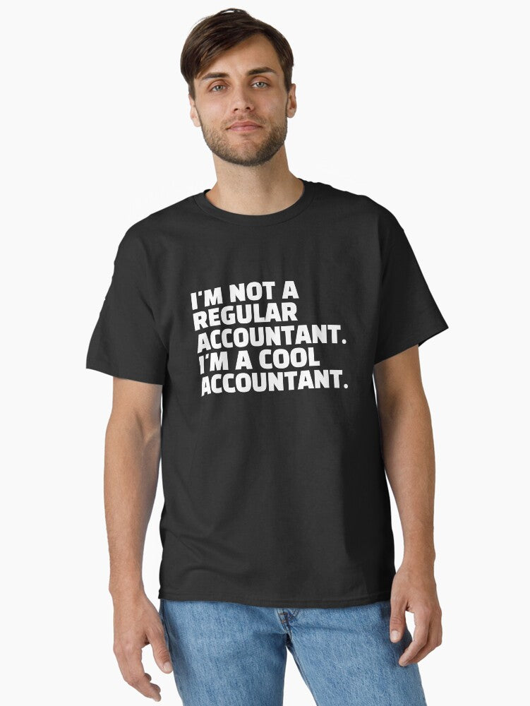Cool Accountant Vibes – Graphic Print Half Sleeve T-Shirt