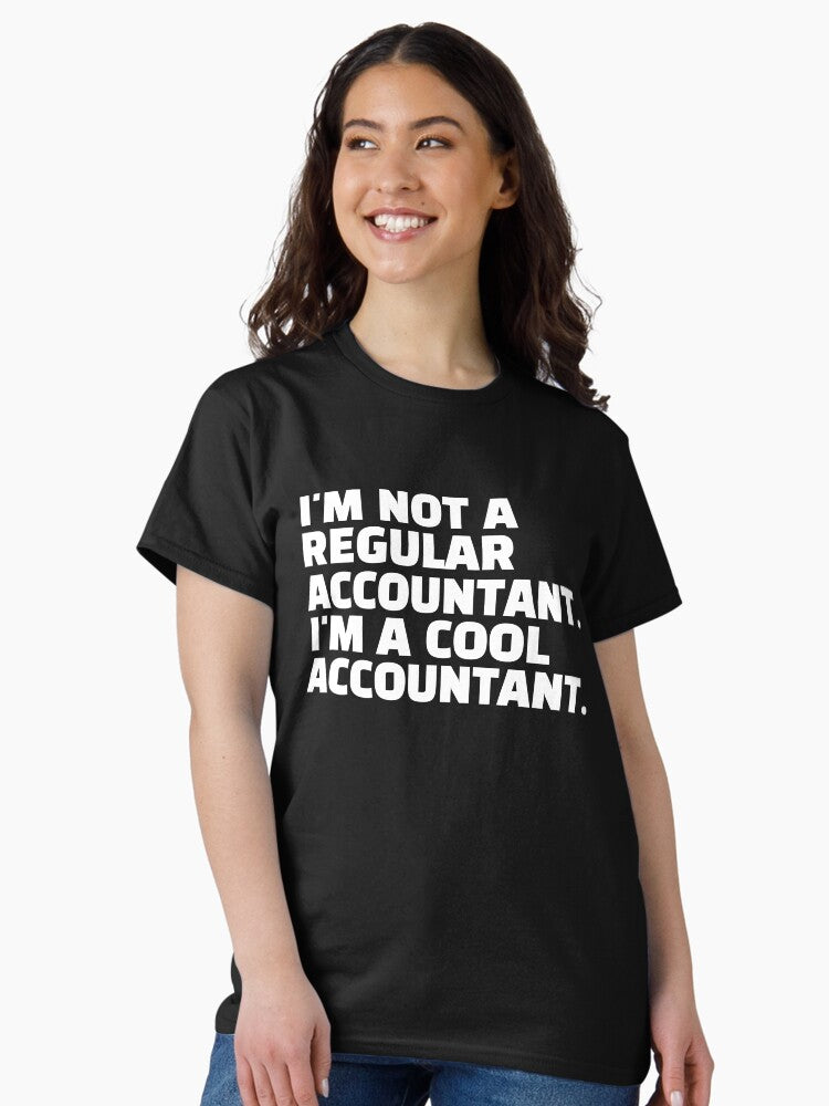Cool Accountant Vibes – Graphic Print Half Sleeve T-Shirt