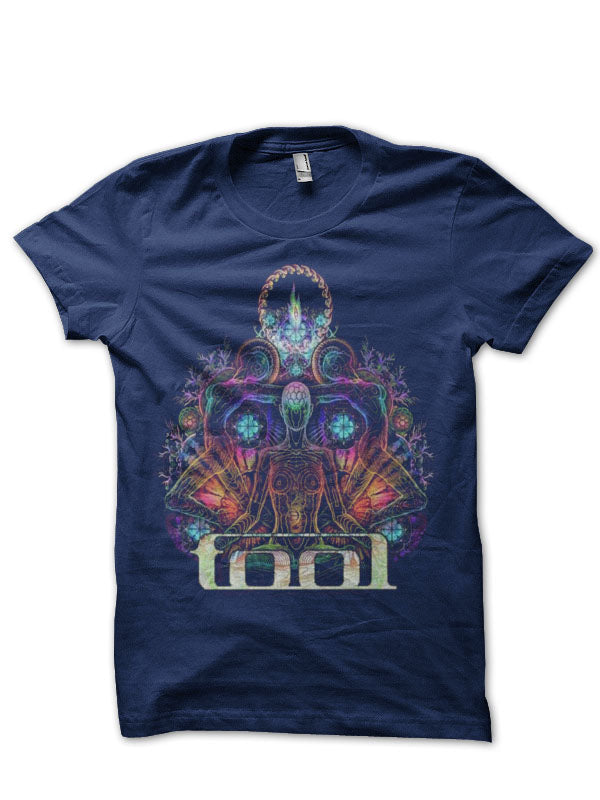 Tool Half Sleeve Navy Blue T-Shirt