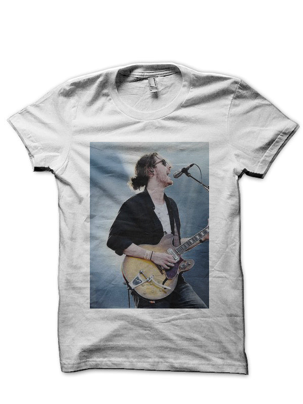 Hozier White Half Sleeve T-Shirt